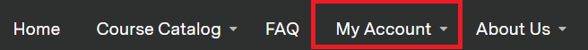 My Account tab